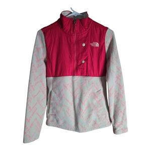 The North Face Pink and White Chevron Jacket